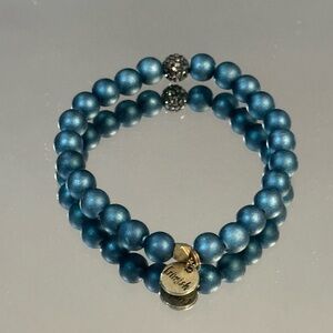Erimish. Blue Beaded Bracelet. ***Bundle and Save on shipping costs! ***
